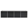 Anthracite gray galvanized steel flower bed 320x80x77 cm by vidaXL, Pots and planters - Ref: Foro24-45728, Price: 127,82 €, D...