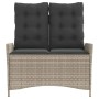 Gartenliege mit grauen synthetischen Rattankissen von , Gartenbänke - Ref: Foro24-368241, Preis: 162,41 €, Rabatt: %