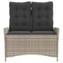 Sillón reclinable de jardín con cojines ratán sintético gris de , Bancos de jardín - Ref: Foro24-368241, Precio: 172,38 €, De...