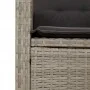 Garden recliner with gray synthetic rattan cushions by , garden benches - Ref: Foro24-368241, Price: 187,51 €, Discount: %