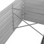 Anthracite gray galvanized steel flower bed 320x80x77 cm by vidaXL, Pots and planters - Ref: Foro24-45728, Price: 127,82 €, D...