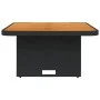 Garden table synthetic rattan and solid black acacia 70x70x72cm by , Garden tables - Ref: Foro24-368269, Price: 107,92 €, Dis...
