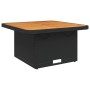 Garden table synthetic rattan and solid black acacia 70x70x72cm by , Garden tables - Ref: Foro24-368269, Price: 105,67 €, Dis...