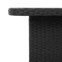 Garden table synthetic rattan and solid black acacia 70x70x72cm by , Garden tables - Ref: Foro24-368269, Price: 107,92 €, Dis...