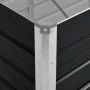 Anthracite gray galvanized steel flower bed 320x80x77 cm by vidaXL, Pots and planters - Ref: Foro24-45728, Price: 127,82 €, D...