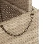 Gartentisch aus Akazienholz und beigem PE-Rattan 110x110x71 cm von , Gartentische - Ref: Foro24-368274, Preis: 221,83 €, Raba...