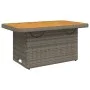 Synthetic rattan and gray acacia wood garden table 90x55x71 cm by , Garden tables - Ref: Foro24-368276, Price: 128,91 €, Disc...