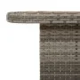 Synthetic rattan and gray acacia wood garden table 90x55x71 cm by , Garden tables - Ref: Foro24-368276, Price: 128,91 €, Disc...