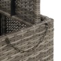 Synthetic rattan and gray acacia wood garden table 90x55x71 cm by , Garden tables - Ref: Foro24-368276, Price: 118,56 €, Disc...