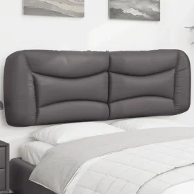 Gepolstertes Bettkopfteil aus grauem Kunstleder, 160 cm von , Kopf- und Fußteile - Ref: Foro24-374598, Preis: 82,97 €, Rabatt: %