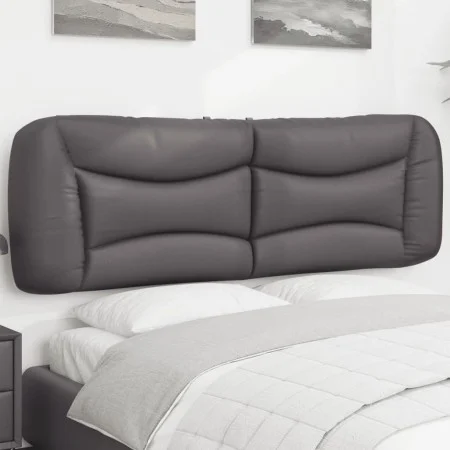 Cabecero de cama acolchado cuero sintético gris 160 cm de , Cabeceros y pies de cama - Ref: Foro24-374598, Precio: 82,98 €, D...