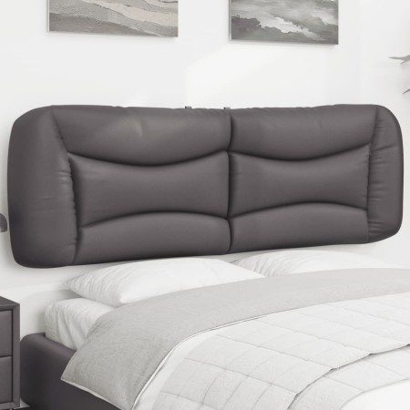 Cabecero de cama acolchado cuero sintético gris 160 cm de , Cabeceros y pies de cama - Ref: Foro24-374598, Precio: 84,07 €, D...