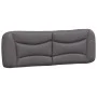 Gray synthetic leather padded bed headboard 160 cm by , Headboards and footboards - Ref: Foro24-374598, Price: 82,98 €, Disco...
