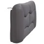 Gray synthetic leather padded bed headboard 160 cm by , Headboards and footboards - Ref: Foro24-374598, Price: 82,98 €, Disco...