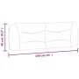 Gray synthetic leather padded bed headboard 160 cm by , Headboards and footboards - Ref: Foro24-374598, Price: 82,98 €, Disco...