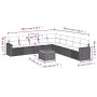Garden sofa set with beige cushions 10 pieces synthetic rattan by , Garden sets - Ref: Foro24-3224168, Price: 652,54 €, Disco...
