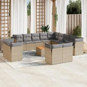 14-teiliges Gartensofa-Set mit beigen synthetischen Rattankissen von , Gartensets - Ref: Foro24-3223959, Preis: 899,89 €, Rab...