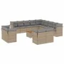 14-piece garden sofa set with beige synthetic rattan cushions by , Garden sets - Ref: Foro24-3223959, Price: 900,22 €, Discou...