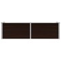 Brown galvanized steel flower bed 160x40x45 cm by vidaXL, Pots and planters - Ref: Foro24-45718, Price: 47,19 €, Discount: %