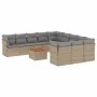 12-piece garden sofa set and brown synthetic rattan cushions by , Garden sets - Ref: Foro24-3223910, Price: 713,84 €, Discoun...