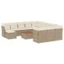 Garden sofa set with cushions 13 pieces beige synthetic rattan by , Garden sets - Ref: Foro24-3223986, Price: 887,06 €, Disco...