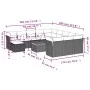 Gartensofa-Set mit Kissen, 13-teilig, beiges synthetisches Rattan von , Gartensets - Ref: Foro24-3223986, Preis: 887,06 €, Ra...