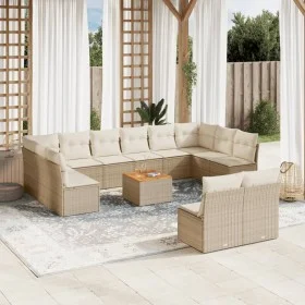 Gartensofa-Set mit Kissen, 13-teilig, beiges synthetisches Rattan von , Gartensets - Ref: Foro24-3223895, Preis: 779,66 €, Ra...