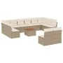 Gartensofa-Set mit Kissen, 13-teilig, beiges synthetisches Rattan von , Gartensets - Ref: Foro24-3223895, Preis: 779,66 €, Ra...