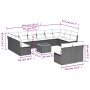 Garden sofa set with cushions 13 pieces beige synthetic rattan by , Garden sets - Ref: Foro24-3223895, Price: 750,58 €, Disco...