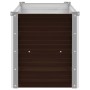 Braunes Blumenbeet aus verzinktem Stahl, 160 x 40 x 45 cm von vidaXL, Töpfe und Pflanzgefäße - Ref: Foro24-45718, Preis: 47,1...