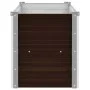 Brown galvanized steel flower bed 160x40x45 cm by vidaXL, Pots and planters - Ref: Foro24-45718, Price: 43,12 €, Discount: %