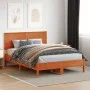 Cabecero de cama madera maciza de pino marrón cera 160 cm de , Cabeceros y pies de cama - Ref: Foro24-844376, Precio: 53,42 €...