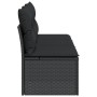 3-seater garden sofa with PE rattan cushions in black by , Outdoor sofas - Ref: Foro24-365988, Price: 159,49 €, Discount: %