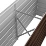 Arriate de acero galvanizado marrón 160x40x45 cm de vidaXL, Maceteros y jardineras - Ref: Foro24-45718, Precio: 47,19 €, Desc...