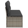 Garden sofa with cushions 4 seater gray synthetic rattan by , Outdoor sofas - Ref: Foro24-366116, Price: 212,38 €, Discount: %