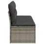 Garden sofa with cushions 4 seater gray synthetic rattan by , Outdoor sofas - Ref: Foro24-366116, Price: 209,06 €, Discount: %