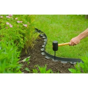 Nature Set de borde de jardín con picas gris 5 cm x 10 m de , Ribetes y bordes para jardín - Ref: Foro24-447506, Precio: 49,7...