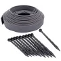 Nature Garden Edging Set with Spikes Gray 5 cm x 10 m by , Garden edging and edging - Ref: Foro24-447506, Price: 49,79 €, Dis...