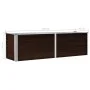 Brown galvanized steel flower bed 160x40x45 cm by vidaXL, Pots and planters - Ref: Foro24-45718, Price: 43,12 €, Discount: %