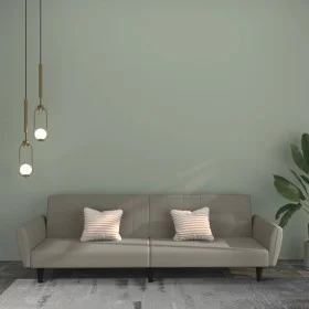 Light gray velvet 2-seater sofa bed by , Sofas - Ref: Foro24-375858, Price: 267,17 €, Discount: %