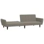 2-Sitzer-Schlafsofa hellgrauer Samt von , Sofas - Ref: Foro24-375858, Preis: 267,17 €, Rabatt: %