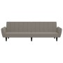2-Sitzer-Schlafsofa hellgrauer Samt von , Sofas - Ref: Foro24-375858, Preis: 271,35 €, Rabatt: %