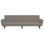 2-Sitzer-Schlafsofa hellgrauer Samt von , Sofas - Ref: Foro24-375858, Preis: 267,17 €, Rabatt: %