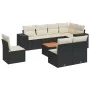 8-piece garden sofa set with black synthetic rattan cushions by , Garden sets - Ref: Foro24-3257813, Price: 527,95 €, Discoun...