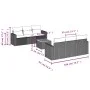 7-piece garden dining set with black synthetic rattan cushions by , Garden sets - Ref: Foro24-3224012, Price: 423,11 €, Disco...