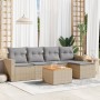 Set Gartensofas mit Kissen 6 Stück synthetisches Rattan beige von , Gartensets - Ref: Foro24-3224099, Preis: 334,61 €, Rabatt: %