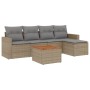 Set Gartensofas mit Kissen 6 Stück synthetisches Rattan beige von , Gartensets - Ref: Foro24-3224099, Preis: 334,61 €, Rabatt: %
