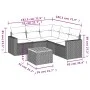 Garden sofa set with 6-piece synthetic rattan beige cushions by , Garden sets - Ref: Foro24-3224120, Price: 372,16 €, Discoun...
