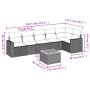 Set of 7-piece garden sofas and beige synthetic rattan cushions by , Garden sets - Ref: Foro24-3224134, Price: 436,93 €, Disc...