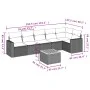 Set of 7-piece garden sofas and beige synthetic rattan cushions by , Garden sets - Ref: Foro24-3224134, Price: 430,24 €, Disc...